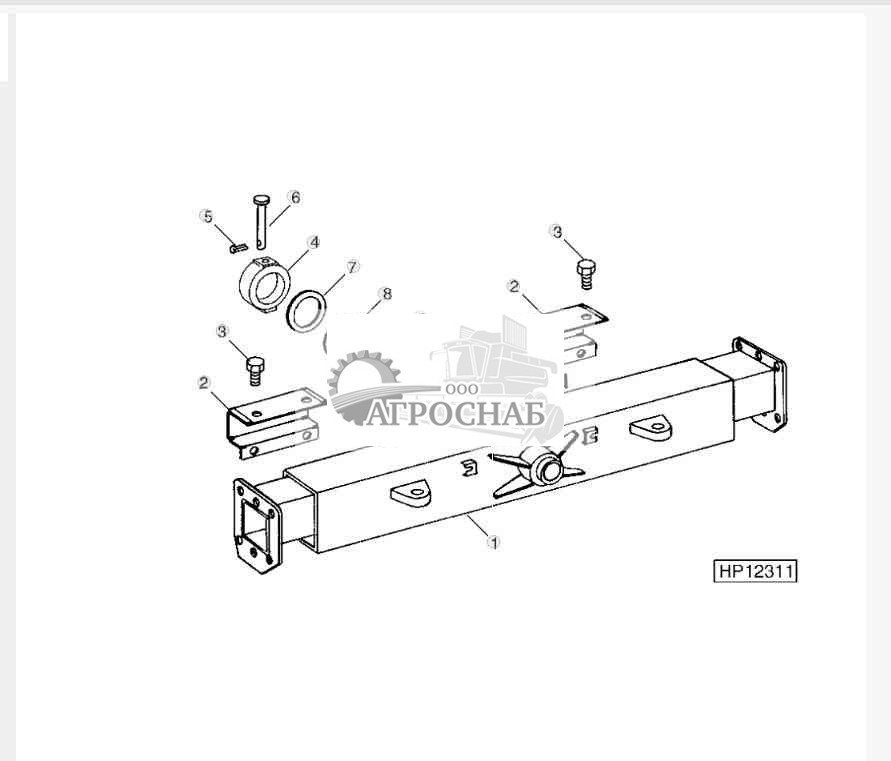 FIXED REAR AXLE (REGULAR DUTY SPINDLE) 